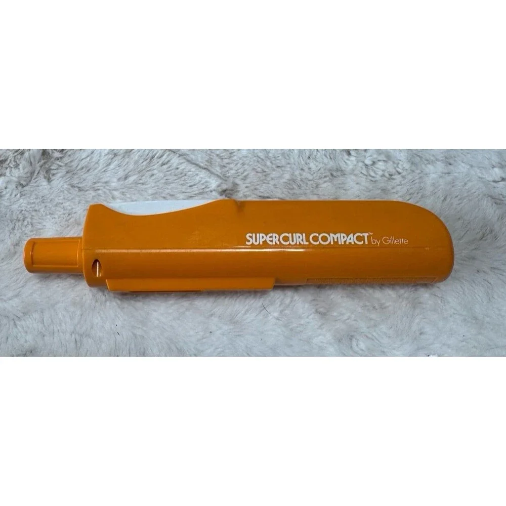 Vintage 1976 Gillette Super Curl Compact Portable Curler Curling Iron Gillette
